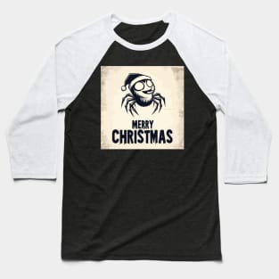 Funny cartoon christmas jumping spider vintage Baseball T-Shirt